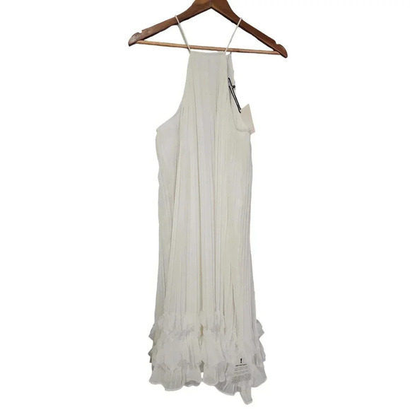 Lumier Step To It Halter Dress White size Large NWT - Picture 2 of 6